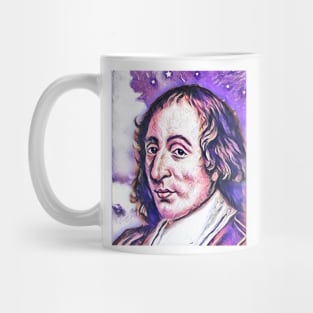 Blaise Pascal Pink Portrait | Blaise Pascal Artwork 9 Mug